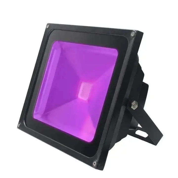 395nm LED UV Flood Light IP67 Waterproof Aluminum 100W 200W Purple Flood Lamps UV 365nm Outdoor Floodlight Blacklight 110V 220V