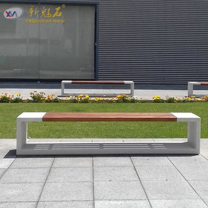 Nuevo Banco Hueco de Hormigón Blanco para Exteriores Magic Stone UHPC, Silla Lounge de Hormigón Hecha a Medida - Product Image 2