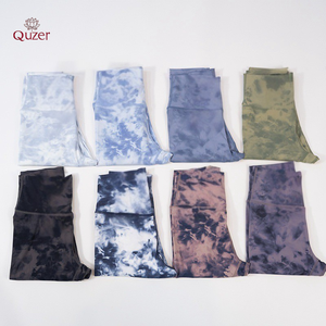 Wholesale High Quality Non Scrunch Compression Yoga Leggings Tie-dye Sports Running Gym Tights for <strong>Women</strong> - Product Image 1