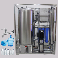 Usine 500L/H 3200gpd Système de filtre à eau par osmose inverse Résidentiel dans un conteneur pour l'irrigation anti-rouille une rue d'eau