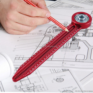 Boussole de dessin pour le travail du bois de qualité industrielle règle à trous circulaires avec outil de marquage de hauteur outil de dessin personnalisable ODM - Product Image 4