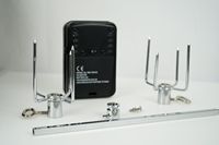 Kit de rôtissoire électrique mini en acier inoxydable, tige de broche universelle pour barbecue à gaz, directement de l'usine