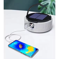 Lanterne de camping solaire à LED Portable Étanche Solaire USB Rechargeable Télécommande Intérieur Extérieur Lumière d'urgence Camping Lumière