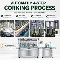 Machine à boucher les bouteilles de vin automatique ZXSMART, insérateur de bouchons à double tête pour bouchons naturels et synthétiques
