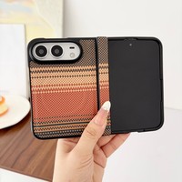 Pour iPhone Duo, coque de téléphone magnétique 2 en 1 en PU, accessoires de téléphone en cuir magnétique de luxe pour iPhone 18 Duo