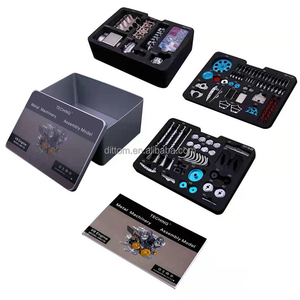 Macchine in metallo 1:3 V8 motore otto cilindri V-motore macchina motore guida fai <span class=keywords><strong>da</strong></span> te assemblaggio Kit modello - Product Image 5