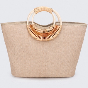 Sac de soirée chic pour femme avec poignée en bambou, broderie de sequins, motif floral, idéal pour mariage, fête ou shopping - Product Image 5