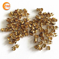 Fermoir en forme de haricot en acier inoxydable plaqué or 14 carats PVD de haute qualité en gros