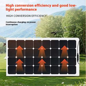 ชุดแผงโซลาร์เซลล์ยืดหยุ่นสูง100W 200W 300W 400W น้ำหนักเบา ETFE 18V แผงโซลาร์เซลล์สำหรับตั้งแคมป์ RV กิจกรรมกลางแจ้ง - Product Image 5