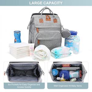 Múmia impermeável portátil Back Pack Multifuncional Dobrável Berço <span class=keywords><strong>Baby</strong></span> <span class=keywords><strong>Bed</strong></span> Grande Capacidade Fralda <span class=keywords><strong>Bag</strong></span> Com Estação de Mudança - Product Image 6