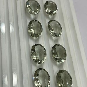 พลอยเทียมเทียมเทียมสีเขียวธรรมชาติขนาด9มม. ทำด้วยมือ - Product Image 2