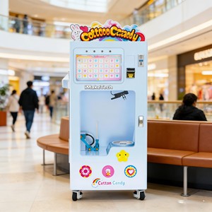 Máquina Expendedora Inteligente de Algodón de Azúcar IMakeTech con Pantalla Táctil de 21.5 Pulgadas, Múltiples Opciones de Pago, Monitoreo Automático del Stock y Refrigeración - Product Image 1