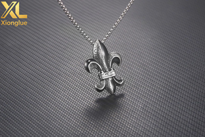 Fleur De Lis <b>Urn</b> <b>Necklaces</b> <b>for</b> <b>Ashes</b> Memorial Cremation Keepsakes - Product Image 3