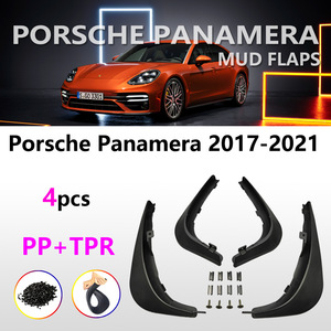 Guardabarros para Porsche Panamera 2017-2022, Negros, de Plástico, para Neumáticos, Adhesivos para Puertas de Coche, con Cinta Adhesiva de 3m - Product Image 4