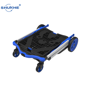 Carrito de Compras Plegable de Doble Capa con Ruedas Delanteras Giratorias y Traseras Fijas, Silencioso e Impermeable - Product Image 4