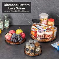 Plateau à épices rotatif 7, 9 et 12 pouces, organisateur d'épices de cuisine, support de rangement pour condiments et assaisonnements sur comptoir, support de rangement de cuisine