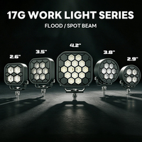 Feux de travail LED tout-terrain de 3 pouces, faisceau spot/diffuse, IP68, Emark, 12V 24V, feux LED supplémentaires pour 4x4, camion, SUV, pick-up, tracteur
