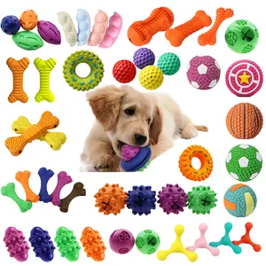 חדש juguetes para perros חיות מחמד מתקלקל כדורי פאזל גומי לטפל חורק אינטראקטיבי ללעוס כלב צעצועי עבור לועסי אגרסיביים