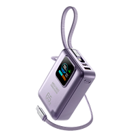 Batterie externe semi-solide MH857A 20000mAh 45W 65W Chargeur pour ordinateur portable avec câble Type C pour les voyages d'affaires, 2 câbles intégrés