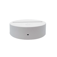 Veilleuse LED à intensité variable avec commande tactile, taille moyenne, 5V, design moderne, pour usage domestique, étiquette bleue
