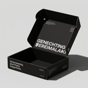 Boîtes en papier noir en gros, impression numérique, haute qualité, recyclables, personnalisées pour chaussures, vêtements et sous-vêtements, personnalisez votre logo - Product Image 2