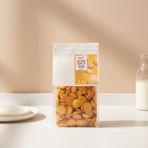 บิสกิตกรอบรสไข่เค็มหวานอร่อย ขนาด 300 กรัม รูปทรงกลม ขายส่ง - Product Image 1