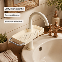 Étagère de rangement pour savon, design ajouré pour robinet, pour un drainage rapide