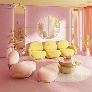 <span class=keywords><strong>Chaise</strong></span> <span class=keywords><strong>longue</strong></span> en tissu pelucheux créatif-Confort confortable et design unique - Product Image 4