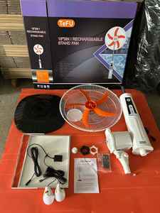 <span class=keywords><strong>พัดลม</strong></span><span class=keywords><strong>โซ</strong></span>ลาร์ไฟฟ้าขนาด <span class=keywords><strong>18</strong></span> <span class=keywords><strong>นิ้ว</strong></span> พร้อมรีโมทคอนโทรล มอเตอร์ไร้แปรงถ่าน 12 วัตต์ แผงโซลาร์เซลล์ แบตเตอรี่ ชาร์จผ่าน USB Type C ปรับความเร็วได้หลายระดับ ประหยัดพลังงาน - Product Image 2