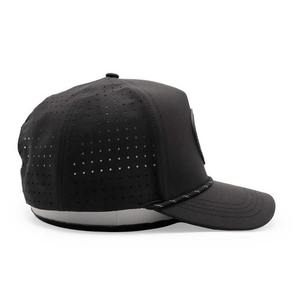 Gorra de Béisbol Deportiva Ajustable de 5 Paneles, 100% Algodón, Impermeable, con Parche de Goma Personalizado con Logotipo, Cuerda Perforada con Corte Láser - Product Image 4