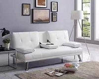 Odern-muebles de imitación de cuero convertible, sofás de doble futón turcos auténticos, plegables
