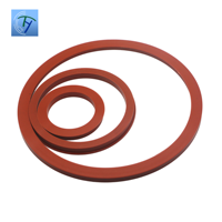Joint torique rainuré en caoutchouc silicone, résistant à l'usure, dureté 70-90 Shore, taille personnalisée, fabrication OEM, qualité alimentaire, étanchéité haute température