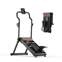 Escaladora Plegable Magnética de Acero para Uso Doméstico, Máquina de Ejercicio Tipo Escalera, Fácil de Guardar, para Fitness y Musculación en Interiores