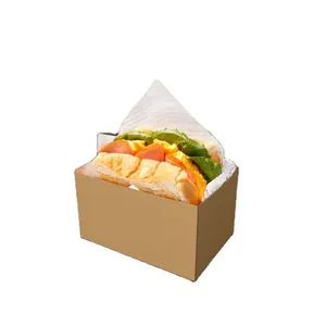 Custom Design Sandwiches wrapping box dessert bakery food packaging take out box Bread Burger Packaging Box