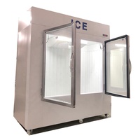 Congélateur Commercial sur Mesure 1000L à 2 Portes Vitrées avec Refroidissement par Ventilation, Grande Taille