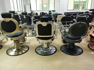 Antlu Heavy Duty Hair Salon Equipment Barber Chair For Beauty Salon Furniture Hydraulic Vintage Salon Chair