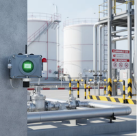 Système d'alarme sans fil Lora pour détecteur de fuite de gaz combustible en station-service, rechargeable, certifié IP68 ATEX