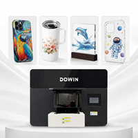 Mesin Printer UV Flatbed A3 dengan Ketebalan yang Dapat Disesuaikan 1-90mm untuk Pencetakan Akrilik, Plastik, Kulit, Kayu, dan Casing Ponsel