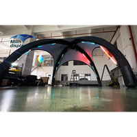 Système modulaire de stands d'exposition, tentes dôme gonflables, chapiteaux, tentes géantes publicitaires gonflables en forme d'araignée avec éclairage LED