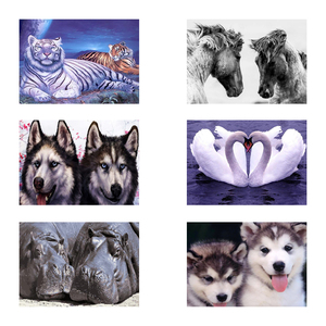 Immagine di cani adorabili pittura fai da te con i numeri pittura acrilica per numero <span class=keywords><strong>olio</strong></span> dipinto a mano <span class=keywords><strong>su</strong></span> <span class=keywords><strong>tela</strong></span> per la decorazione domestica del soggiorno - Product Image 2