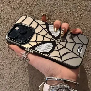 Custodia Morbida in TPU Multistrato con Motivo <span class=keywords><strong>Spider</strong></span>-<span class=keywords><strong>Man</strong></span> Marvel per iPhone 15 14 13 12 11 Pro Max XR XS 7 8 Plus, Cover in Silicone Morbido - Product Image 1