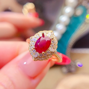 Low MOQ OEM/ODM Luxury 925 Sterling <strong>Silver</strong> Gold Plated Natural <strong>Emerald</strong> <strong>Ring</strong> for Women's Wedding Gift - Product Image 2