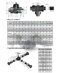 DN25 1インチ電動式3方L型PVC UPVCボールバルブ - Product Image 5
