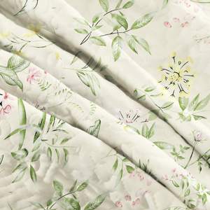 100% Polyester Blumenmuster <span class=keywords><strong>3</strong></span> Stück Tages decke Set Bedruckte Stepp decke für Queen/King Size - Product Image 3