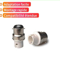 Adaptateur de douille d'ampoule B22 vers B15, convertisseur de support de lampe Swan, interrupteur de conversion B22-BA15D, base à baïonnette