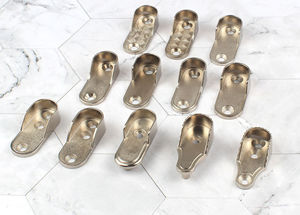 Factory Wholesale of Household <strong>Wardrobe</strong> Accessories - Elliptical Hanging Rod, Simple Alloy Flange Base, Furniture Hardware <strong>Combi</strong> - Product Image 3