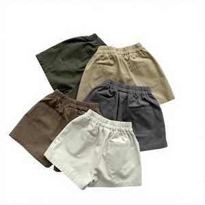 Shorts <span class=keywords><strong>cargo</strong></span> décontractés Hongbo de couleur unie pour garçons avec poches, été, vêtements pour adolescents de <span class=keywords><strong>10</strong></span> <span class=keywords><strong>ans</strong></span>, <span class=keywords><strong>pantalon</strong></span> court pour garçons - Product Image 1