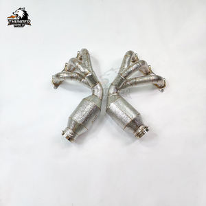 Système d'échappement <span class=keywords><strong>Hetu</strong></span> de haute qualité avec résonateur catalytique, collecteur d'admission en acier inoxydable SS304 pour Porsche 911 991.1/991.2 GT3/GT3 RS - Product Image 2