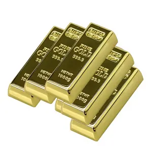 Cool Luxury Golden Bar 8GB 16GB 32GB 64GB 128GB USB Flash Memory Stick 1000GB 1TB USB Flash Drive