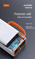 Batteries externes 20000mAh haute capacité pour l'extérieur, plusieurs ports USB, batterie externe avec charge rapide PD 66W, station d'alimentation